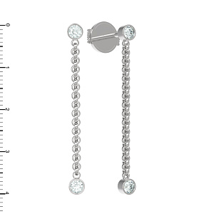 Т801-2785-0-00 +серт. Серьги (Au 585)