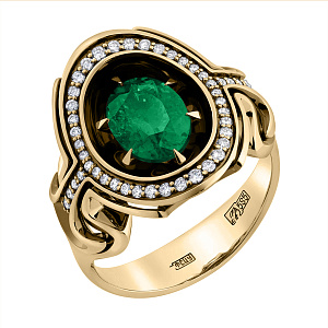 Зк-7611 Кольцо (Au 585)