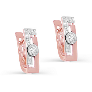 12-01446-1000 №2-22 Серьги (Au 585)