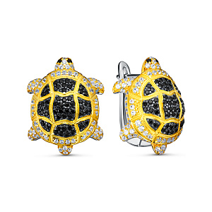 YE03584_SR_SP_WG Серьги (Ag 925)