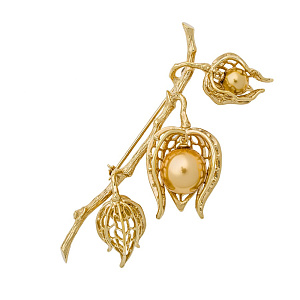 AGABR372 Брошь (Ag 925)