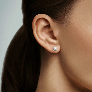 4U718E-PR Серьги (Pt 950 900)