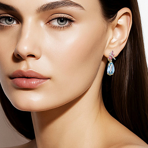 2_04615 (турм) Серьги (Au 750)