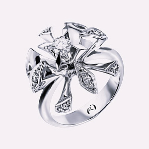 Зк-10088 б Кольцо (Au 585)