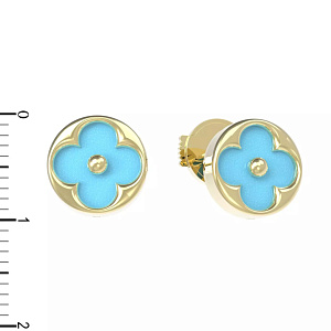 12-Т-2658-1-22 +серт. Серьги (Au 585)