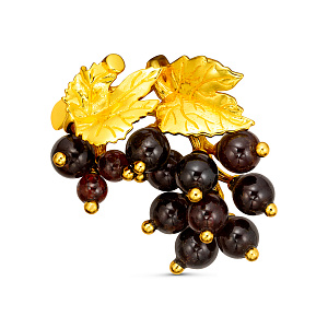 C00322_BRP_GR_YG Брошь (Ag 925)