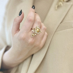 AGAR371 Кольцо (Ag 925)