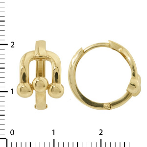 07-ВР-П2030-1 Серьги (Au 585)