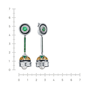 12-361-40401 Серьги (Ag 925)