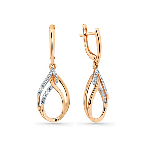 002-0909-0001-011 Серьги (Au 585)