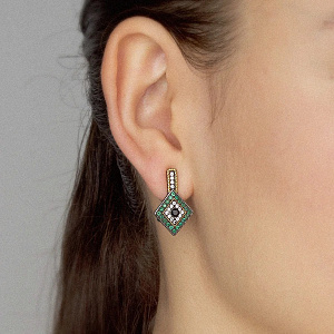 BYZE376EM Серьги (Ag 925)