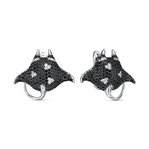 YE03583_SR_SP_WG Серьги (Ag 925)