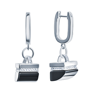 SE37456_SR_OX_WG Серьги (Ag 925)