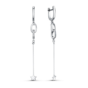 FYE12128_SR_WG Серьги (Ag 925)