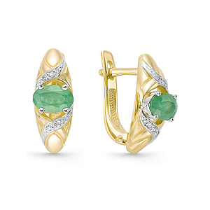 225-21102 Серьги (Au 585)