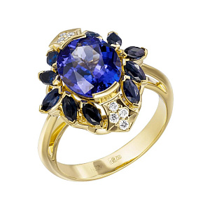 1_02931 (тан) Кольцо (Au 750)