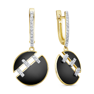 12-22054-1002 №4-24 Серьги (Au 585)