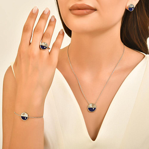 SN12509A-LPS/ GM0170920 Колье (Ag 925)