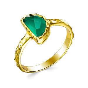 CSR-2908_KO_ZAG_YG Кольцо (Ag 925)