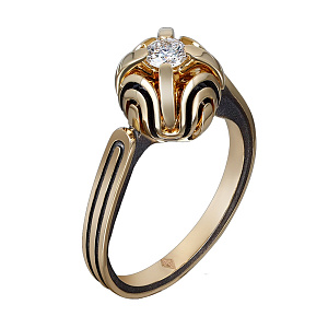 R4008101-02 Кольцо (Au 585)