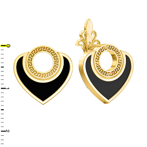 Т2-2641-1 +серт. Серьги (Au 585)