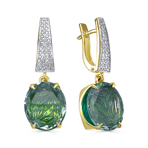 12-22007-21105 №4-25 Серьги (Au 585)