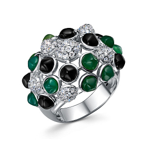 SR41492_KO_OX_ZAG_WG Кольцо (Ag 925)