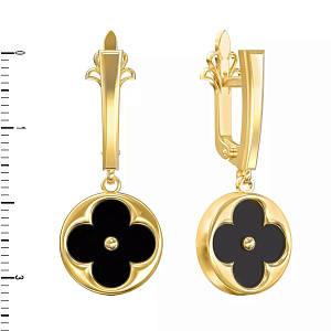 10-Т-2654-1 +серт. Серьги (Au 585)