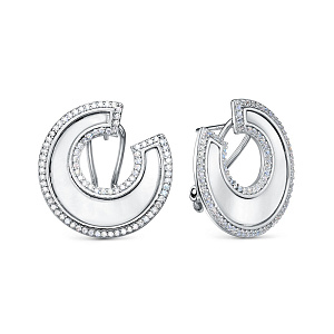 SE41498_SR_SH_WG Серьги (Ag 925)