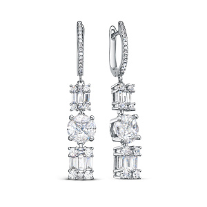 HPE3672-1_SR_WG Серьги (Ag 925)