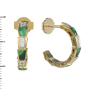 Т810-2775-1-024 +серт. Серьги (Au 585)