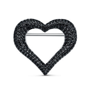 B067_BR_SP_WG Брошь (Ag 925)