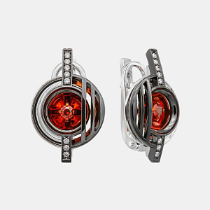 Зс-14098 Серьги (Au 585)