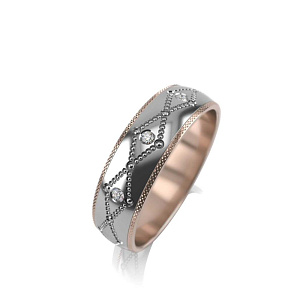 КРТ-5/3-3бр/бк Кольцо (Au 585)