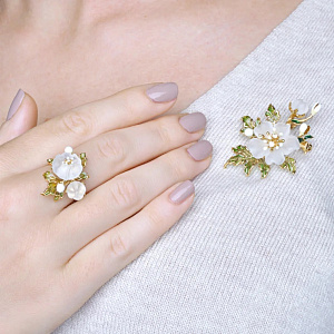 CAPBR350 Брошь (Ag 925)