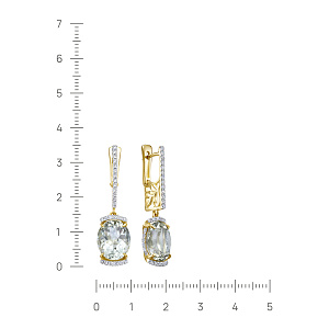 12-21989-21100 №4-25 Серьги (Au 585)