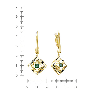 12-21968-1202 №4-24 Серьги (Au 585)