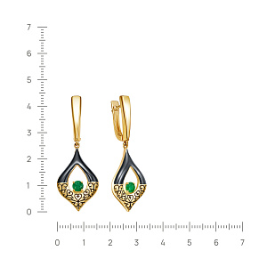 12-711-1287 №8-25 Серьги (Ag 925)