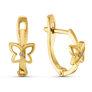 02-P0681-05-101-01-00 Серьги (Au 585)