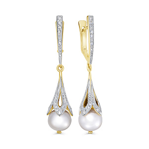 12-22085-1500 №1-25 Серьги (Au 585)