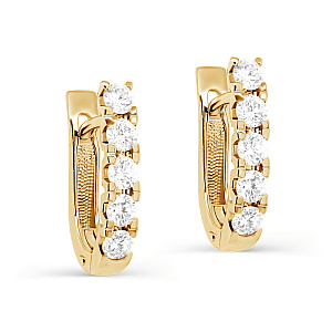 12-21547-1000 №3-23 Серьги (Au 585)