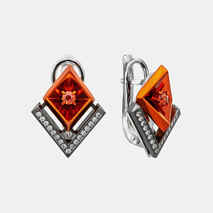 Зс-14099 Серьги (Au 585)