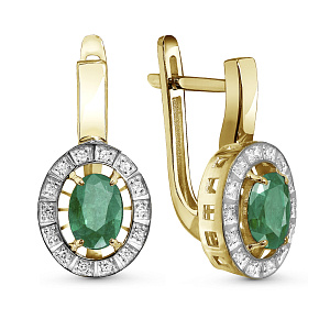 02-P0690-05-110-07-01 Серьги (Au 585)